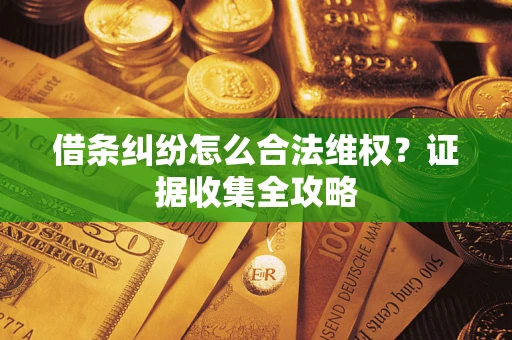 济南借条纠纷怎么合法维权?证据收集全攻略 济南借条纠纷怎么合法维权?证据收集全攻略