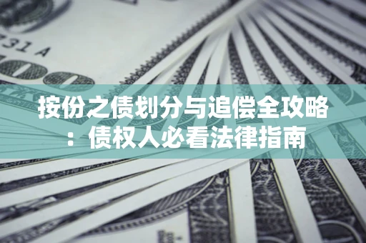 济南按份之债划分与追偿全攻略：债权人必看法律指南
